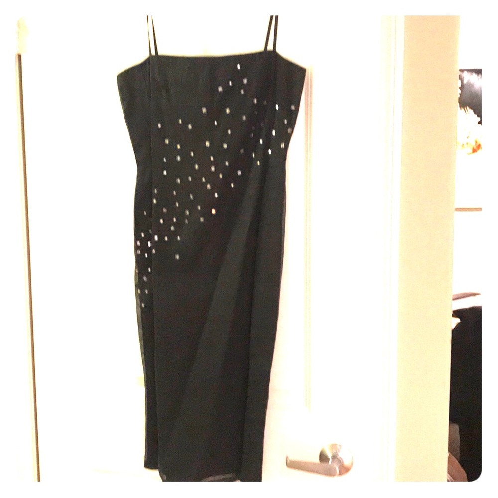 Black fitted dress